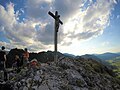 Gipfel des Kofel mit Gipfelkreuz