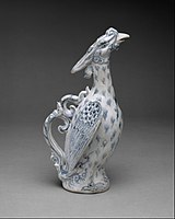 Ewer in shape of a Vietnamese phoenix, a local folk animal, 15th century. Metropolitan Museum of Art.