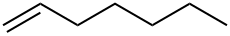 Structuurformule van 1-hepteen