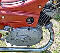 Sachs 50-cm³-Moped-Motor mit Fahrtwind­kühlung und Tretkurbeln