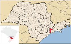 Location of São Paulo