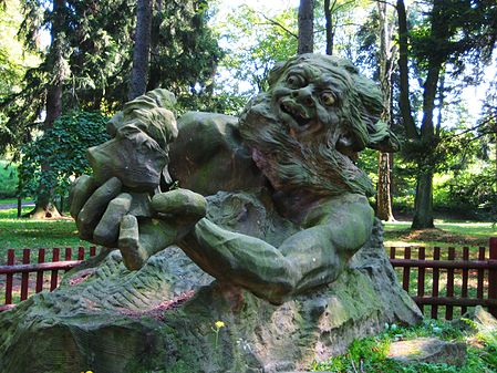 Sculpture of Krakonoš in Hořice