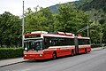 Der Swisstrolley-Prototyp war unter der Nummer 50 auch in Zürich im Einsatz, hier 2008 bereits beim Trolleybus Biel/Bienne