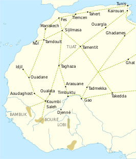 Middeleeuwse trans-Sahara routes