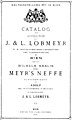 Katalog Weltausstellung 1873, Fa. J. & L. Lobmeyr und Meyr’s Neffe