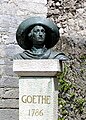 Büste Goethes in der Burg