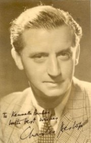 serpia-toned signed photo of the actor