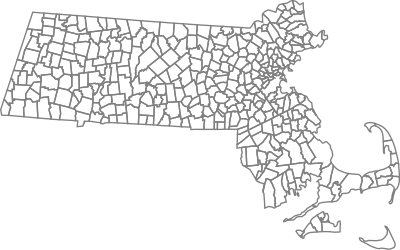 Map of Massachusetts Townships