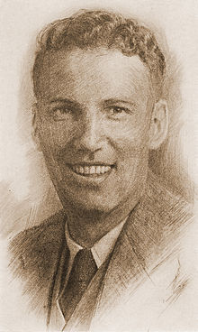 A drawing of Slats Gill, published in the 1933 Oregon State Beaver yearbook