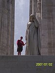 Me at Vimy Ridge (2 July 2007)