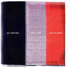 Artwork displaying the French flag for Jay-Z and Kanye West