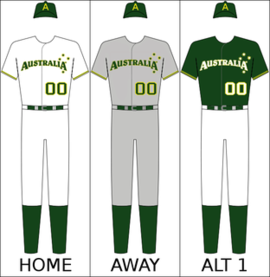 Australia's national baseball uniform