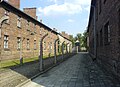 Prisoner accomodation blocks at Auschwitz concentration camp