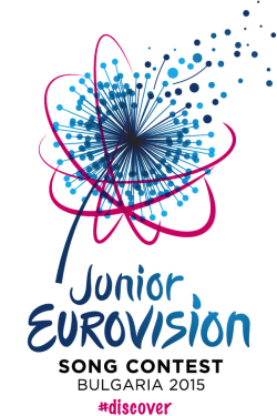 Vuoden 2015 Lasten Euroviisujen logo.