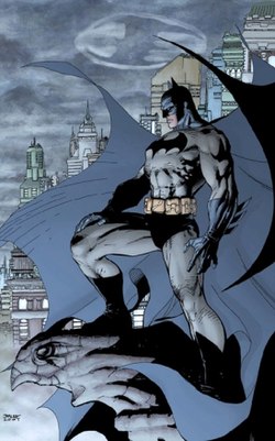 Batman. Piirros Jim Lee, tussaus Scott Williams.