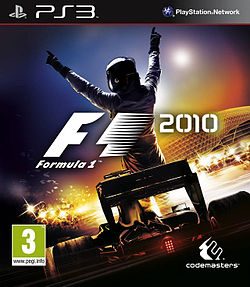 F1 2010 pelin kansikuva.