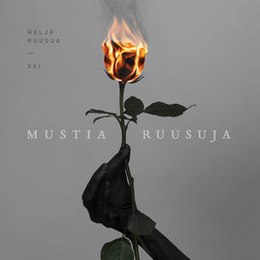 Studioalbumin Mustia ruusuja kansikuva