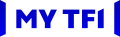 Ancien logo de MyTF1, réalisé par l'agence 4uatre du 11 juin 2019 au 8 janvier 2024.