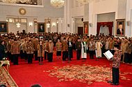 Joko Widodo melantik Kabinet Kerja pada 27 Oktober 2014.