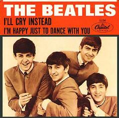 Обложка сингла The Beatles «I’m Happy Just To Dance with You» (1964)