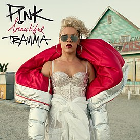 Обложка альбома Пинк «Beautiful Trauma» (2017)