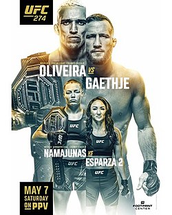 Постер UFC 274: Оливейра - Гейджи