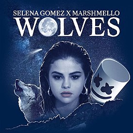 Обложка песни Селена Гомес, Marshmello «Wolves»