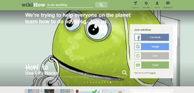 wikiHow Main Page in October 2013