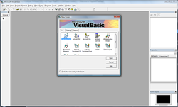 Image of the Visual Basic 6 IDE