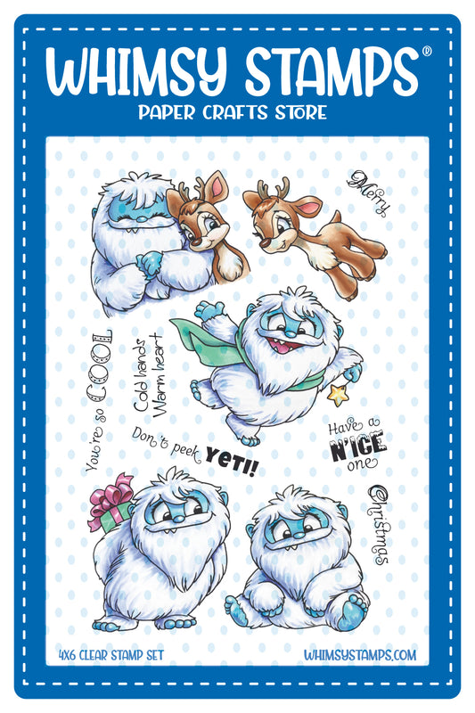 **NEW Don't Peek Yeti Clear Stamps