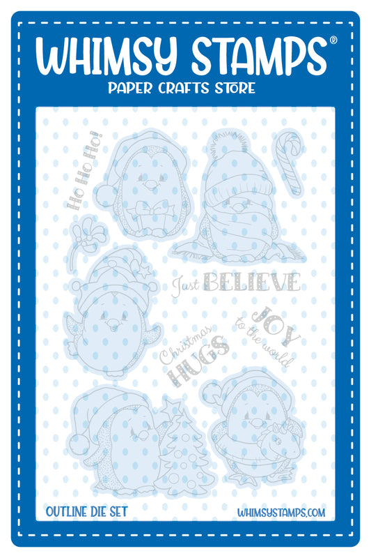 *NEW Penguin Winter Holiday Outline Die Set