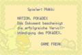 Die Urkunde für den vollen Nationalen-Pokédex