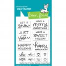 Lawn Fawn Clear Stamps - Shutter Card Holiday Sayings