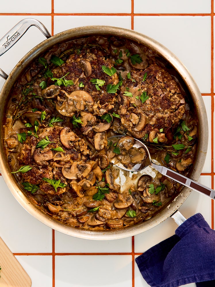 Mushroom and Shallot Salisbury Steak