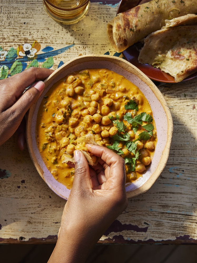 Chickpeas in Coconut Sauce