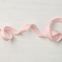 Powder Pink 1/2" Finely Woven Ribbon