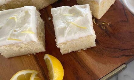 Moist Lemon Cake from Scratch with Lemon Frosting