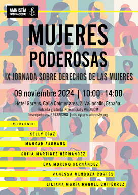 MUJERES PODEROSAS. IX JORNADA SOBRE DERECHOS DE LAS MUJERES. AMNISTÍA INTERNACIONAL