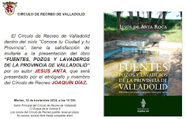 PRESENTACIÓN DEL LIBRO DE JESÚS ANTA 'FUENTES, POZOS Y LAVADEROS DE LA PROVINCIA DE VALLADOLID'