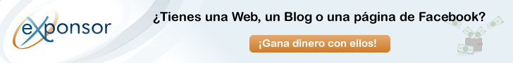 eXponsor. Gane dinero con su web incluyendo enlaces y anuncios.