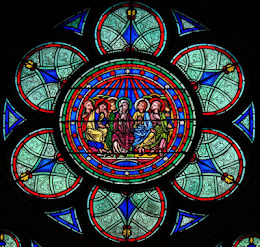 Vitral Pentecostés. Notre Dame, París