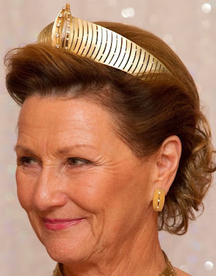 modern gold tiara norway queen sonja diamond tourmaline topaz