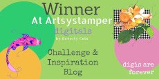 I won at Artsystamper digitals!