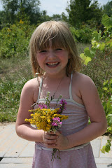 Grace with her bouquet!