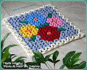 Tapete  Wiggly Quadrado "Flores de Maio"