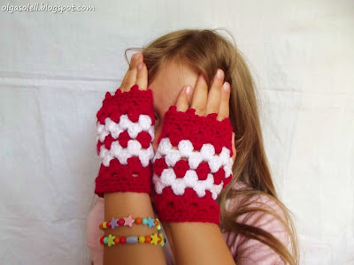 Granny Stripe Mittens 3