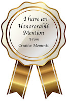 Honourable mentions at Creative Moments!