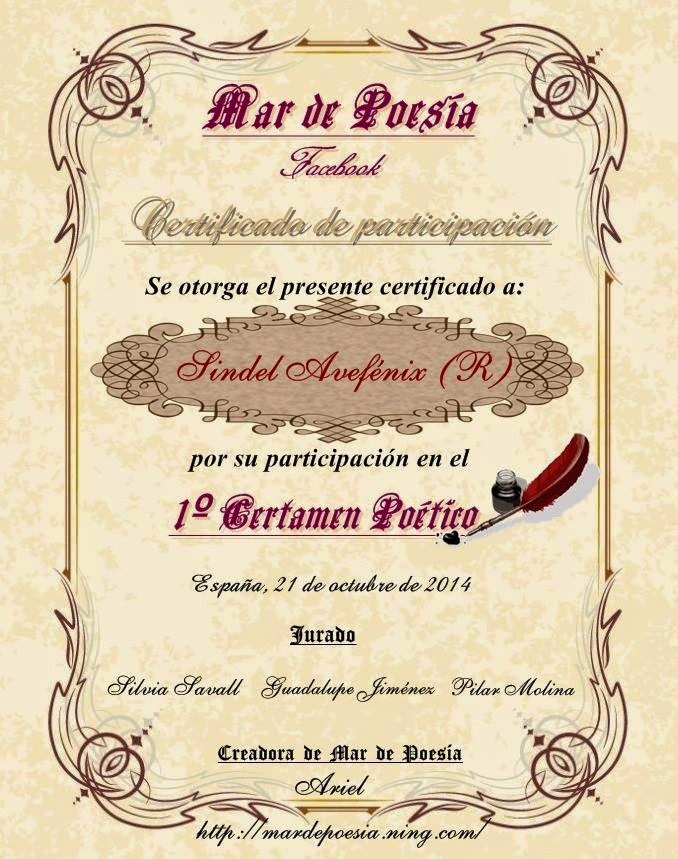 CERTIFICADO DE PARTICIPACIÓN