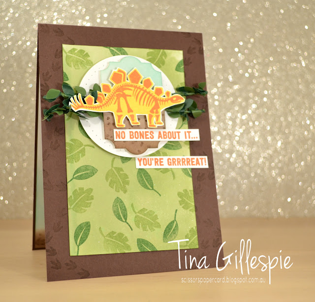 scissorspapercard, Stampin' Up!, Global Design Project, No Bones About It