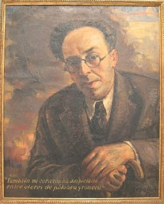 Retrato de Machado "también mi corazón ha despertado entre olores de pólvora y romero"